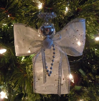 ribbon angel ornament craft